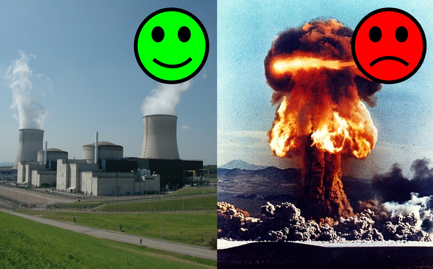Bombe et centrale smileys